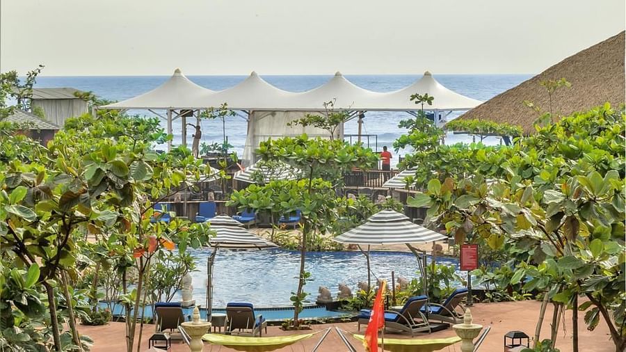 the swimming pool -Mayfair On Sea, Morjim, Goa