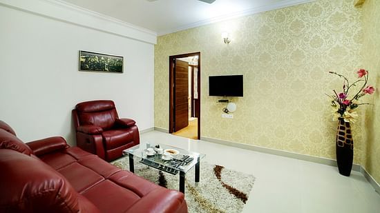 living area in our luxurious suite