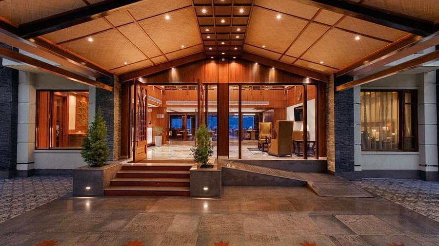 Entrance patio of The Orchid Hotel Manali