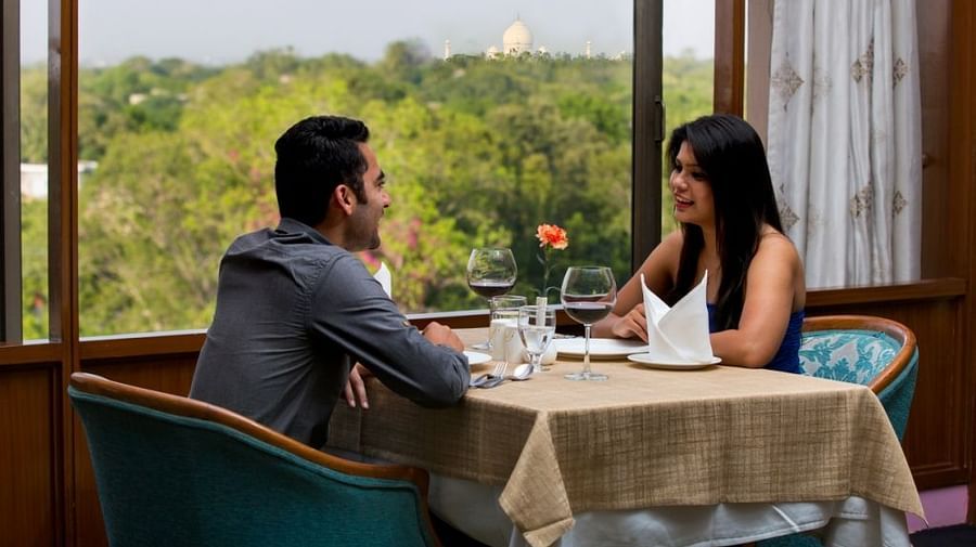 A couple having lunch at The Mughal Room - 2