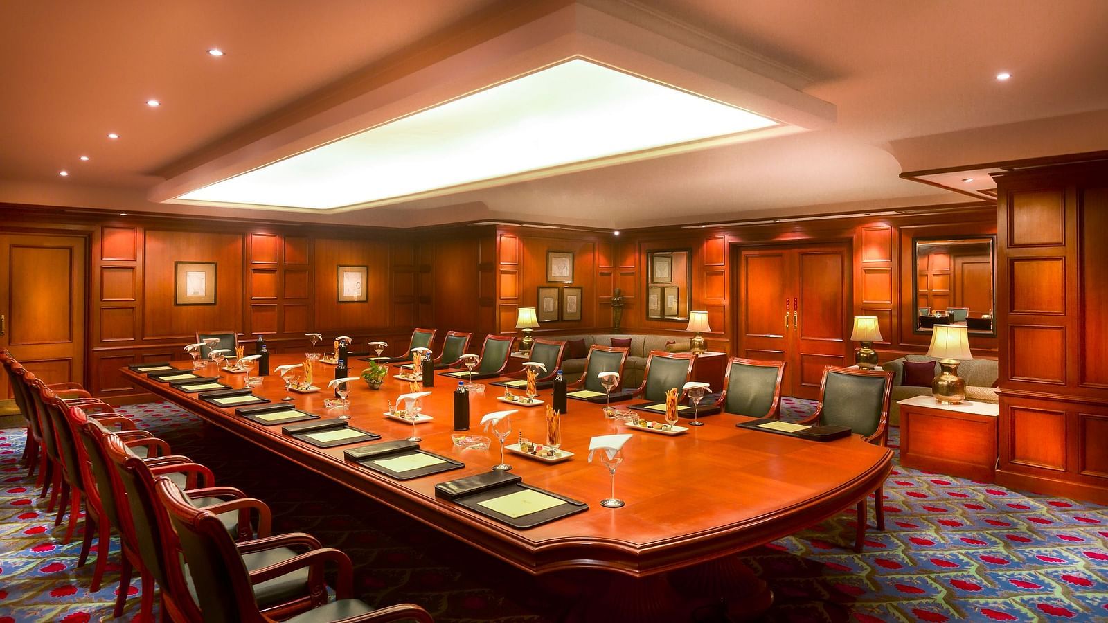 Board Room Orchid with chairs and table at Grand Chennai By GRT Hotels.