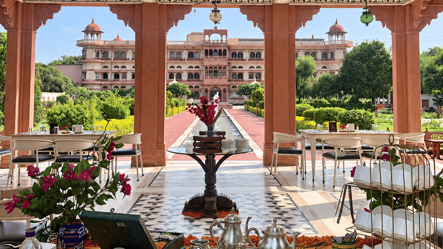 Baradari High Tea and Fountains Reflections-Umaid Palace Dausa-Lakeside Heritage Resort-5