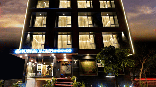 the exterior facade of the hotel - Hotel Gwen by Rivido, Near Bannerghatta Road 01