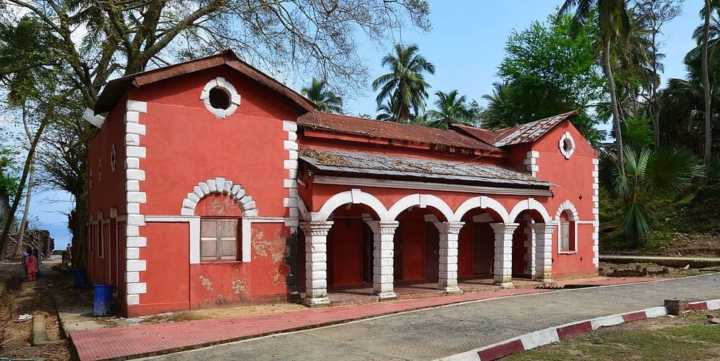 Ross Island Historical Ruins Surrounded by Lush Nature