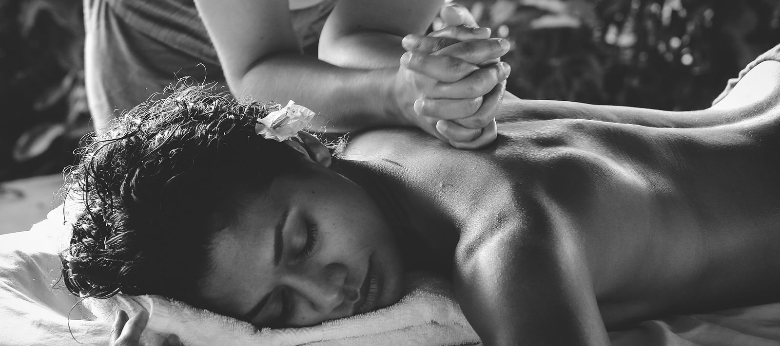 A rejuvenating back massage in a spa