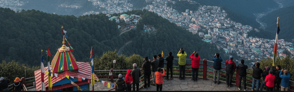 gangtok Ganesh Tok with Panoramic Viewpoint where people click  pictures