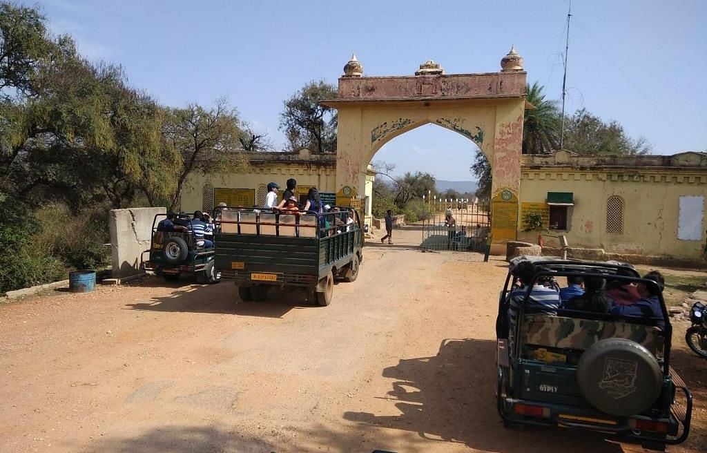 Image of a entrance  of Safari Gate Tehla - Utsav camp Sariska