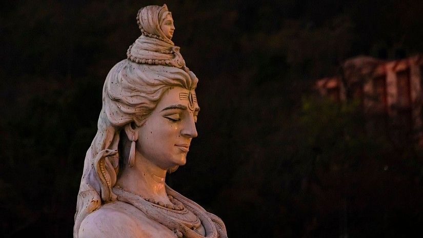 a statue of lord Shiva