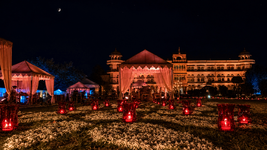 Outdoor Evening Decor-Umaid Palace Dausa