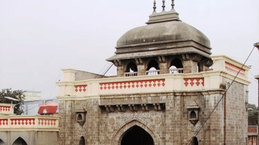 Tuljabhavani Mandir Mahadwar  Main entrance gate Balaji Sarovar Premiere Solapur