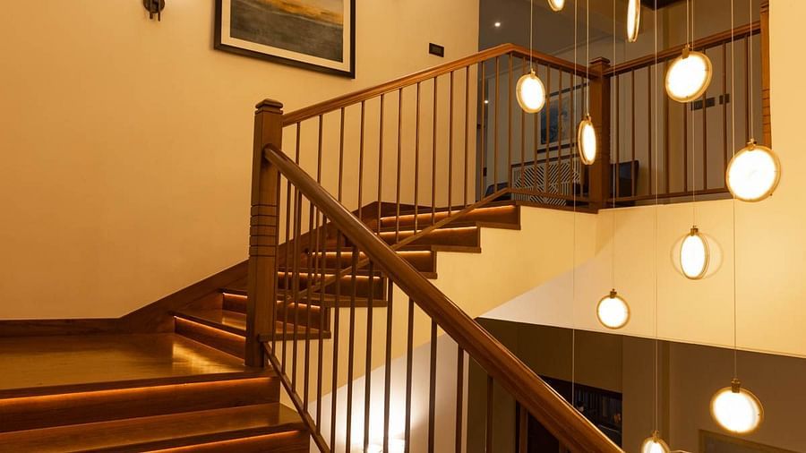  wooden staircase at Golak by Denissons Presidential Villa