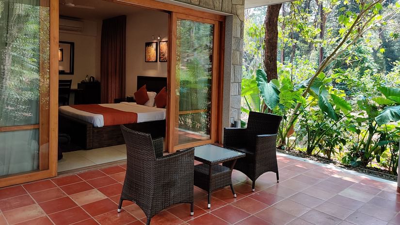 The Birchwood Retreat - view of deluxe room facing the garden