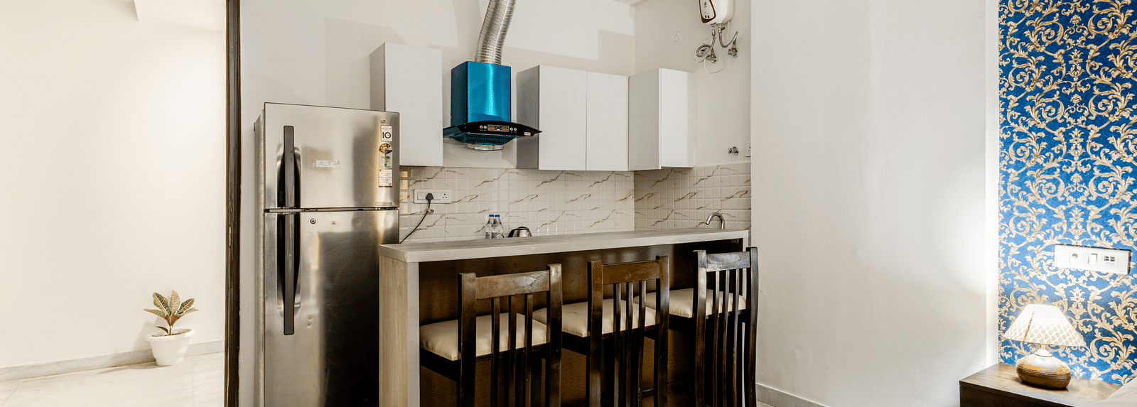 FRont view of the dinning table at Lime Tree