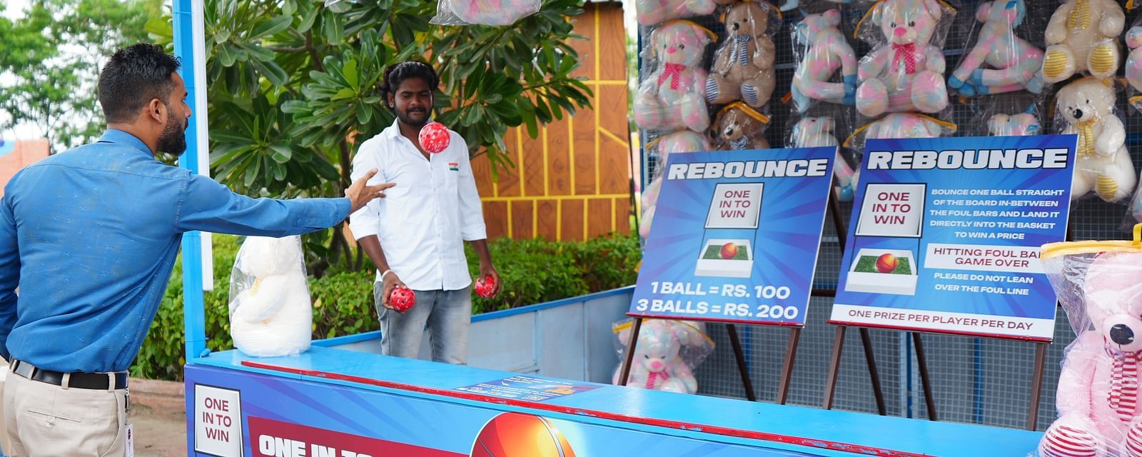 Another image of a man participating in games | Diamond Parks, Pune