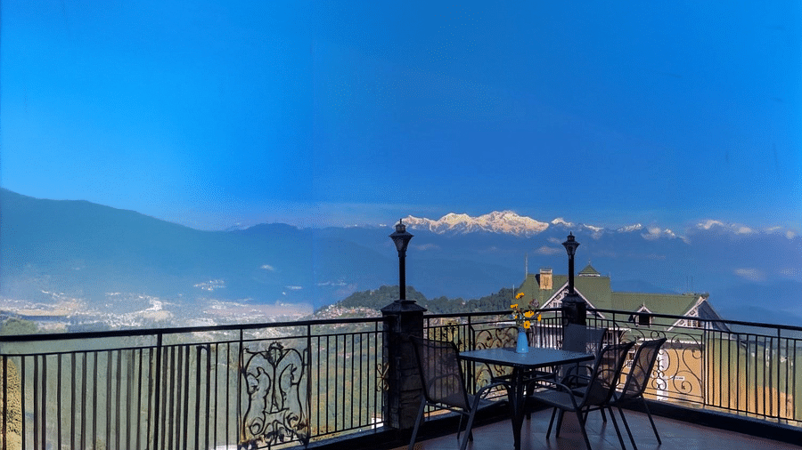 view from balcony