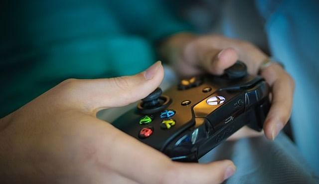 a person playing a game