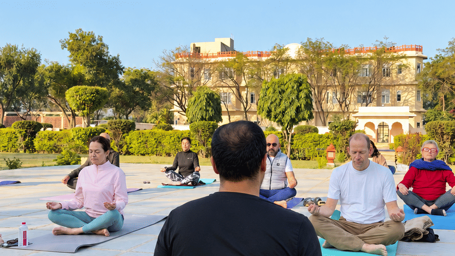 Yoga-UPD-Sunlit courtyard yoga retreat