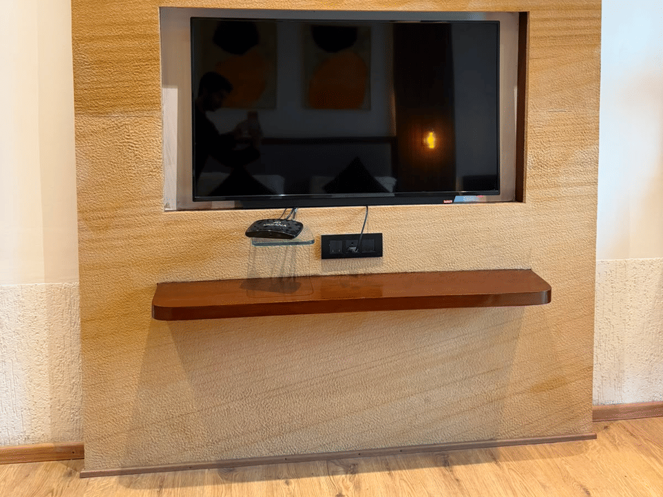 Executive Room, Television panel in stone finish