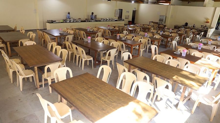 Dining Hall - Sajan - Nature Trails Sajan dining area providing a comfortable space to enjoy delicious meals with scenic views.