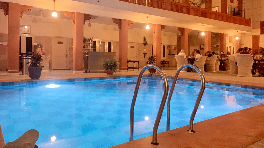 Image of the pool at Suryaa Villa Jaipur