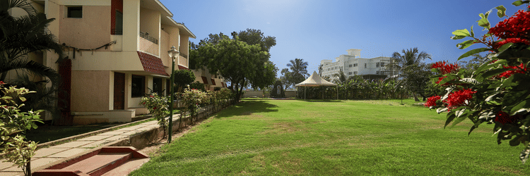 lawn view at one of the best Resorts in Vailankanni church