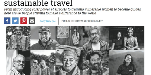 50 amazing ambassadors of sustainable travel - Soity Banerjee neemrana  hotels media 