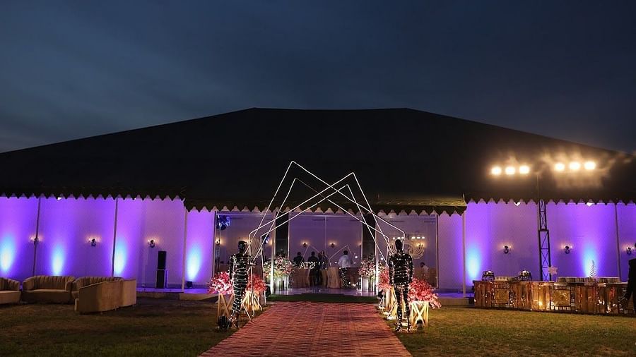 the entrance and the white exterior of Imperial Hall - Buena Vista 4