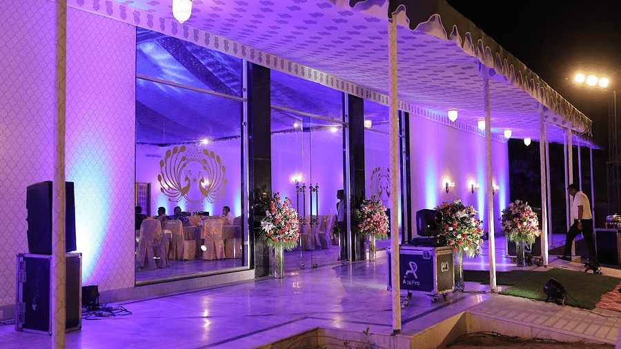 the entrance and the white exterior of Imperial Hall - Buena Vista 1