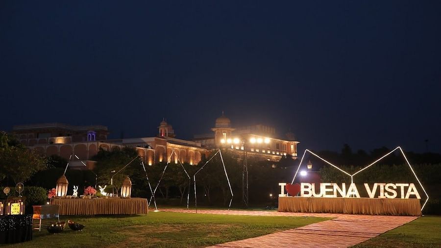 the event venue Zen Garden decorated and lit for a party - Buena Vista 3
