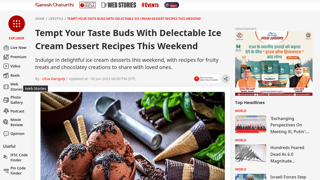 Food article featuring tandoori chicken and flavorful Indian weekend recipes.