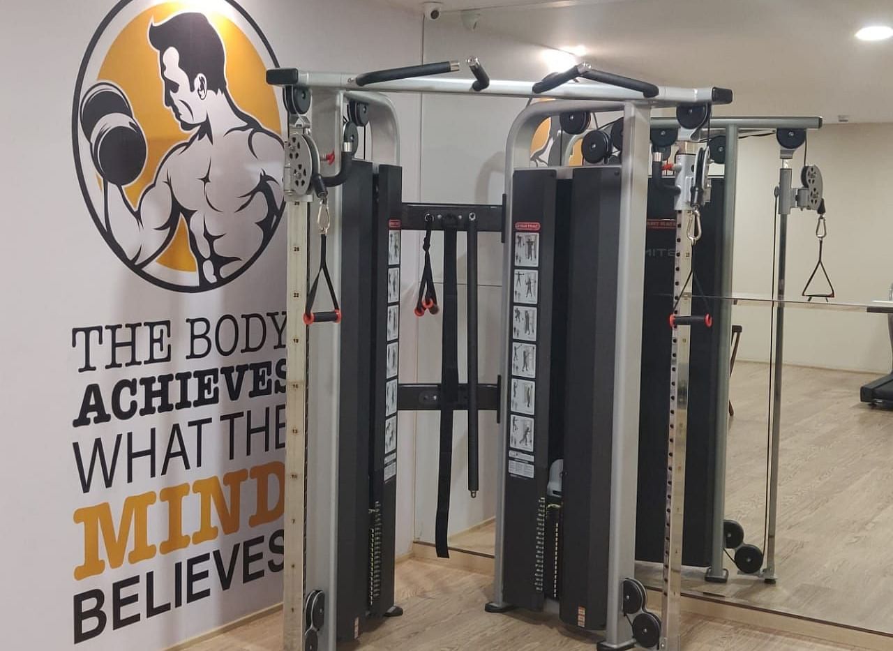 Shot of a machine at the in house gym at Mirage Hotel.