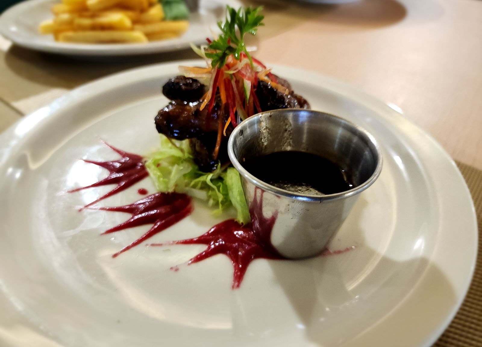 A gourmet dessert garnished with a dash of creativity - Hotel 39, Jamaica