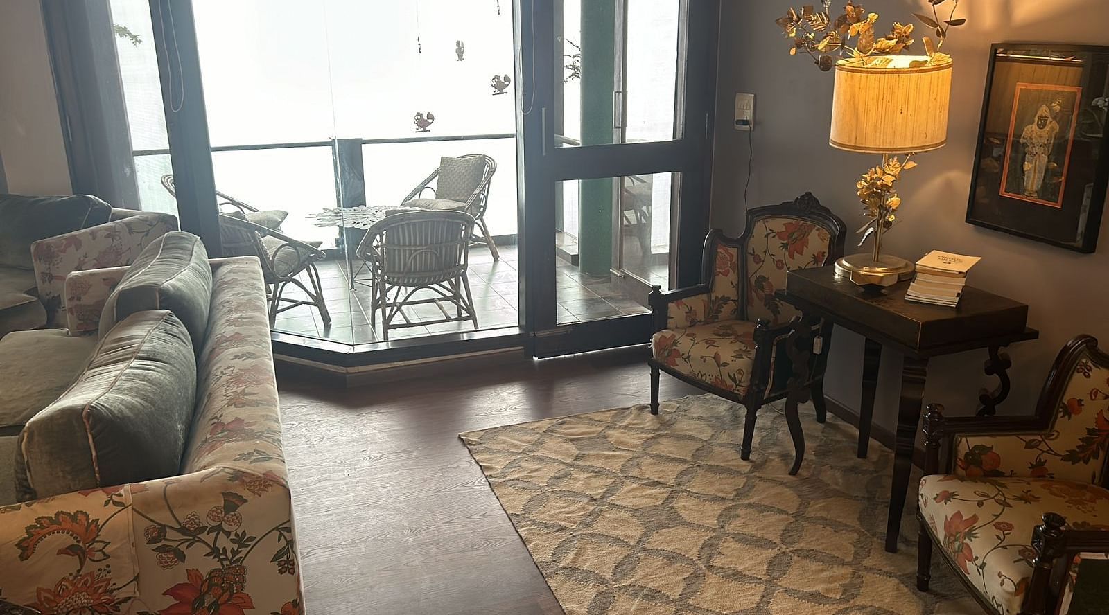 View of the balcony from the living room at  SOUTHGATE KASAULI BY ZENQ.
