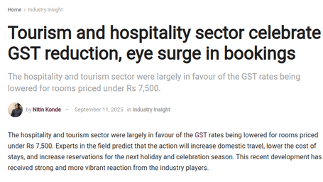 Screenshot of media promotion for Lords Hotels & Resorts.