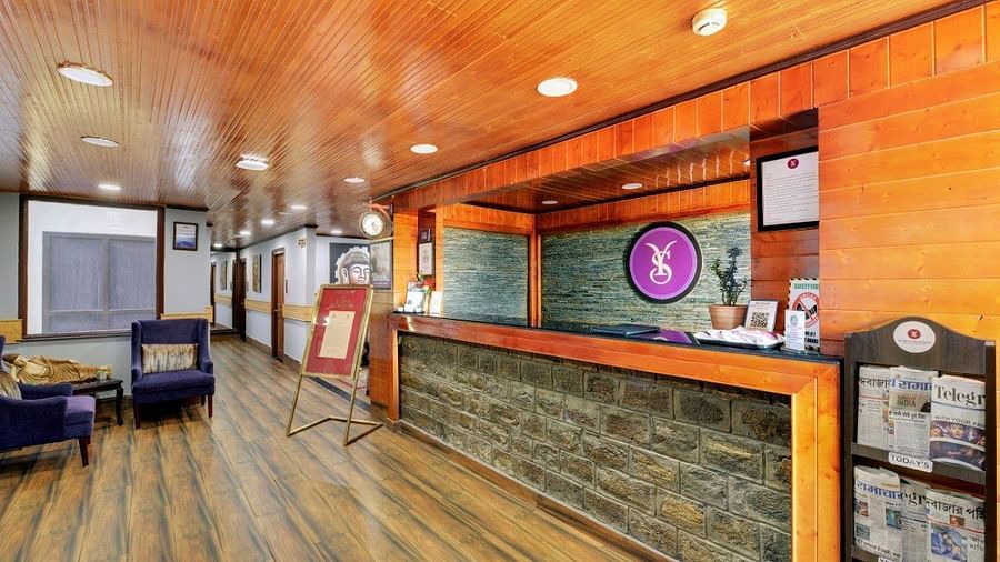 Reception area of Sumitel Darjeeling
