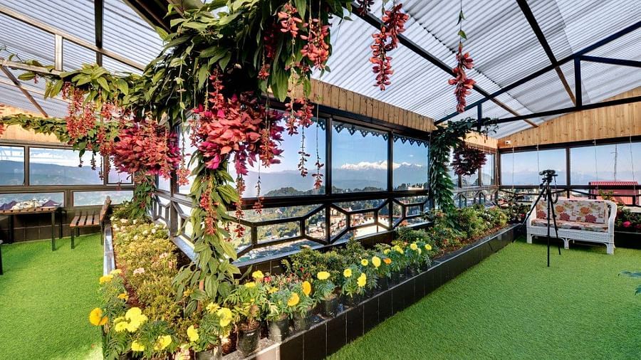Facade image of Sumitel Vista with floral decoration