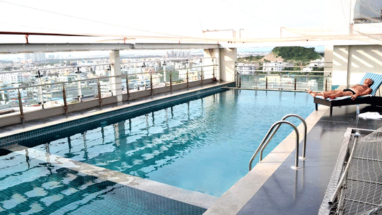 Swimming pool at Daspalla Hotel Hyderabad 1 c7xmzv