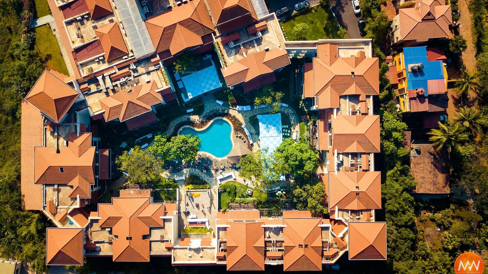 an image of aerial view of  Rhythm Lonavala