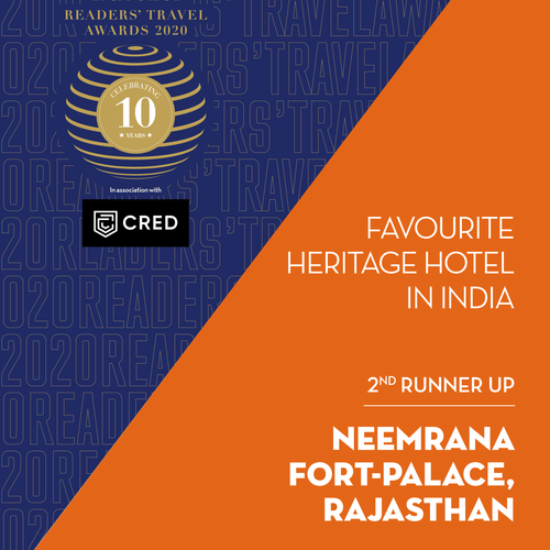 Favourite Heritage Hotel In India award