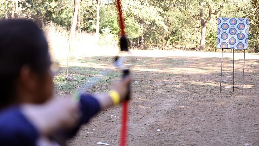 Archery - Sajan-Outdoor archery range at Nature Trails Sajan, providing a fun and skillful challenge.