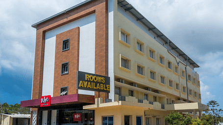 Side view of hotel facade Side view of lobby with sofas at Wyt Hotels, Rameswaram