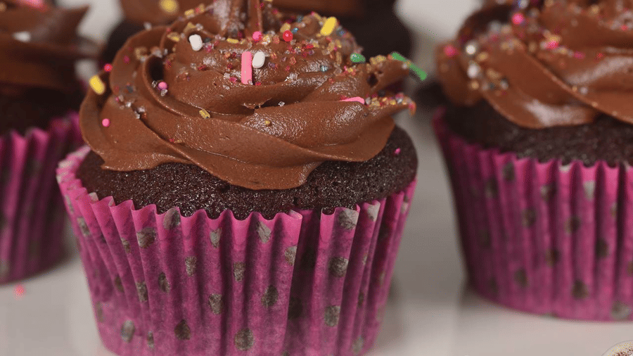 chocolate cupcakes kept on a plate 2
