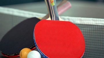 ping pong racquets and ping pong balls at Caravela Beach Resort, Goa