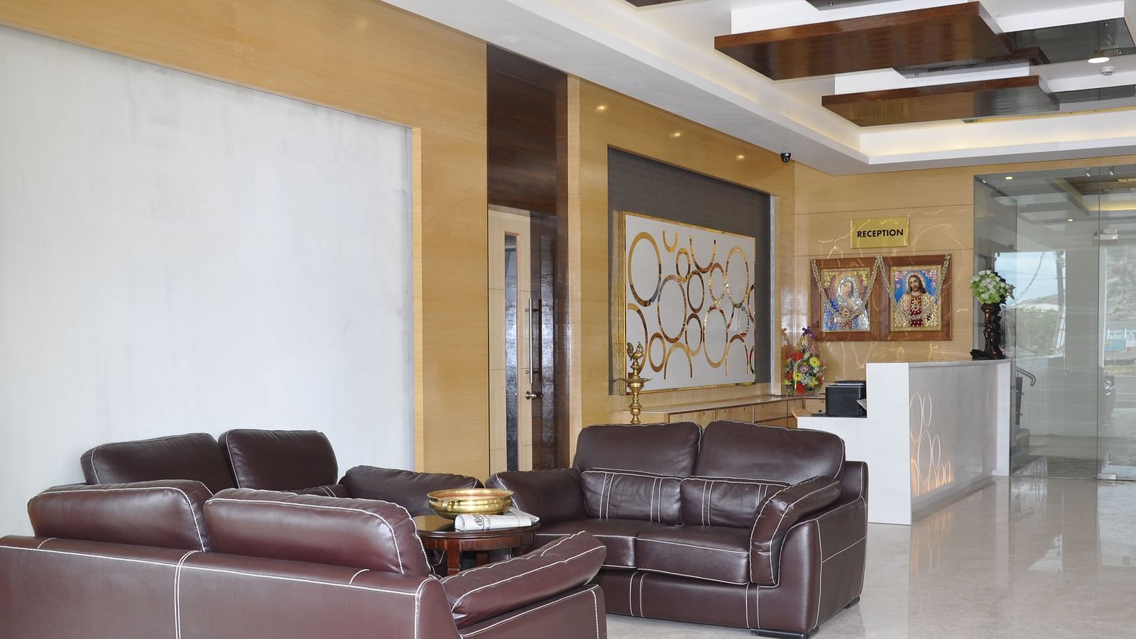 lobby area of of Hotel Alps Residency, Krishnagiri