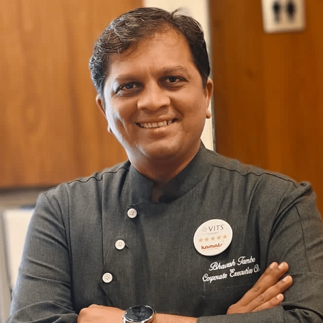 An image of Chef Bhavesh Tambe  who is an Executive Chef at Kamats India