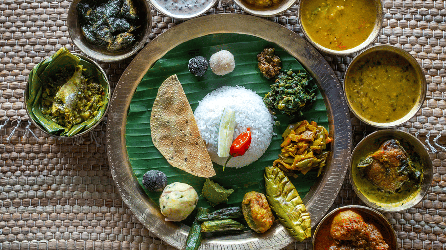 Assamese Thali Presentation 2