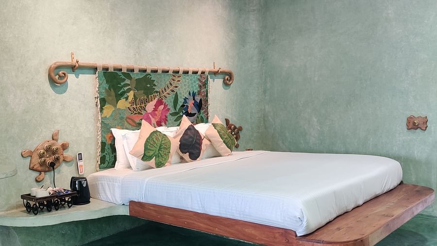 Bed in the room | Matsya Island Retreat