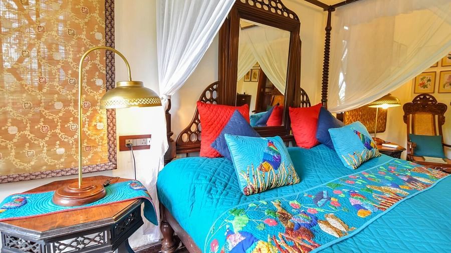 Image of interior of a Hotel Room with bed at Shaheen Bagh Resort Dehradun
