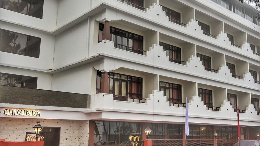 A facade image of Sumitel Chiminda, Pelling during the day