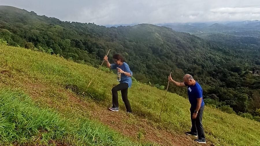 Hiking in the nearby hills